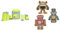 LÄSSIG 7-teiliges Schulranzen Set Kinder/School Set Flexy Unique blau/neon-gelb & Textilsticker selbstklebend/Textile Woven Sticker Robots