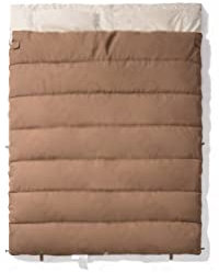 CCKUHN Schlafsäcke Moon Schlafsack aus Baumwolle, Spleißen, 2 Personen, multifunktionale Isomatte, Hülle, elastische Steppdecke (2 Personen, braun, Einheitsgröße)