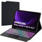Funda con teclado para Samsung Galaxy Tab S10 FE 2025 S9 FE 10.9/S9 11 2023: Teclado retroiluminado de 3 zonas y 7 colores con trackpad - Desmontable QWERTY Español Ñ Teclado para Galaxy S10 FE 5G
