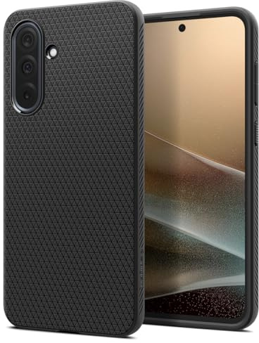 Spigen Samsung Galaxy A36 5G Liquid Air Hülle -Matte Black | Air Cushion Tech, Sound Tunnel Tech, Militär-Grade Schutz, Slim TPU Case, Non-Slip Grip, Präzise Aussparungen
