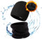 TOP-EX wasserdichte Merino Beanie Mütze Schal Set Herren Damen Wolle Wintermütze Warm Fleece Strickmuetze Regenmütze Schwarz L