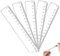 5 Stück Lineal 15cm Flexibel, Transparentes Plastiklineal, Deutlich Abgestuft, Biegsam und Unzerbrechlich Ruler, Gerade Messwerkzeug Lineale für Schule, Büro, Haushalt, geprägte Zentimeterskala