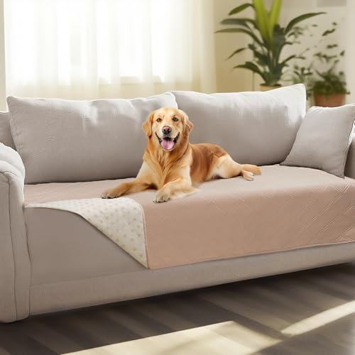 luciphia wasserdichte rutschfeste Hundedecke, Hundematte Sofa Auto waschbar | 100% wasserdicht,Anti-Rutsch-Punkte,Sofadecke schützt Sofa,Bett,Auto,Schutzdecke für Hunde,Katzen,Unterwegs,Maschinenwaschbar