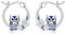 Eulen Creolen für Mädchen S925 SilberEulen Creolen Ohrringe Eulen Manschette Creolen Schmuck Geschenk für Damen Mädchen Tochter Kinder (Eulen Ohrringe)