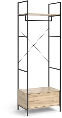 Vicco Kleiderschrank Enya, Holz, 60 x 180 cm mit Schublade