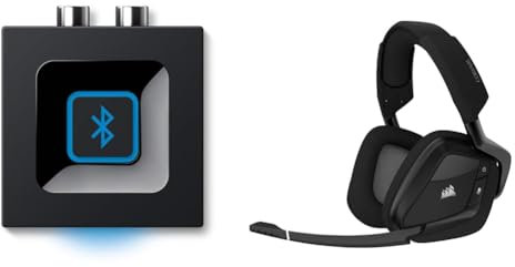 Logitech Récepteur Audio sans & Corsair Void RGB Elite Casque de Jeu