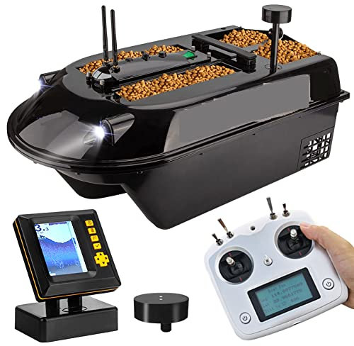 Fish Finder GPS RC Fish Bait Boat 8kg Load with 600M Remote Control Sea Fishing Bait Boat Touchscreen Remote Controller Fish Finder Fishing Bait Boat Fish Finder (Color : With Sonar finder, Size : 1
