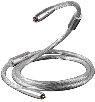 Impeto Subwoofer Kabel RCA Audio Kabel Digital Kabel Koaxial Subwoofer Cable High end S-OCC 75 Ohm Digital Koax-Kabel, für Verstärker HiFi, Audiosignal oder Composite-Video 1m