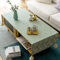 Nappe basse avec pompons – Nappe nordique en coton et lin imperméable pour salon, style japonais, pour bureau, étude, réfrigérateur, meuble TV (vert, 70 x 160 cm)
