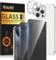 Vauki Mate Protector Pantalla Privacidad para iPhone 15 Pro Max con Protezione Camara,Cristal Templado Antiespia,9H Dureza Privacy Antiarañazos Antirreflejos Vidrio Screen Pelicula,2+2 Piezas