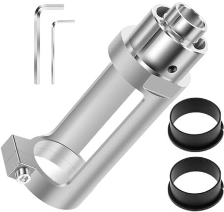 Uxsjakjsd Vierkantlochbohrer-Adapter mit Bohrern, Stemmvorsatz, Aluminium-Lochbohrer-Montagehalterung, Bohrerbefestigung