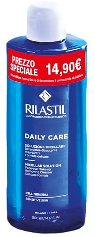 Rilastil - Rilastil Daily Care Mizellenwasser Make-up-Entferner für Gesicht und Augen, 500 ml