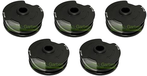 5 X Fadenspule kompatibel mit Parkside 351753 360066 365589 385583 402319 TLP-01 Motorsense