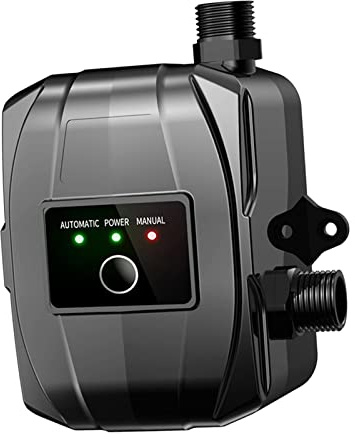 BLWOTMOR Booster Pompa Acqua Automatico Potente Pompa Pressione 150W Motore Rame Silenzioso Materiale Sicuro Impermeabile Adatto per Doccia Casa Bagno Cucina, Nero