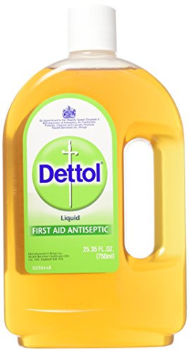 Dettol Antiseptic Liquid, Multipack of 3 X 750ml, Total 2.25L, First Aid Antiseptic, Antiseptic For Skin, Rubbing Alcohol For Cleaning, Kills 99.9% of Bacteria, Antibacterial, First Aid