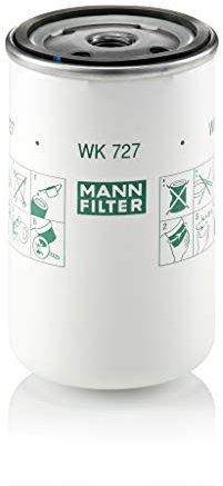 MANN-FILTER, WK 727 Fuel Filter | For Trucks & Buses, Fuel System Protection, Injector Protection, Clean Fuel Supply, True OE Engineering