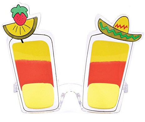 Bristol Novelty BA023 Cocktail Glasses | Multicolor Theme Long Island, Unisex-Adult, Multicolour, One Size