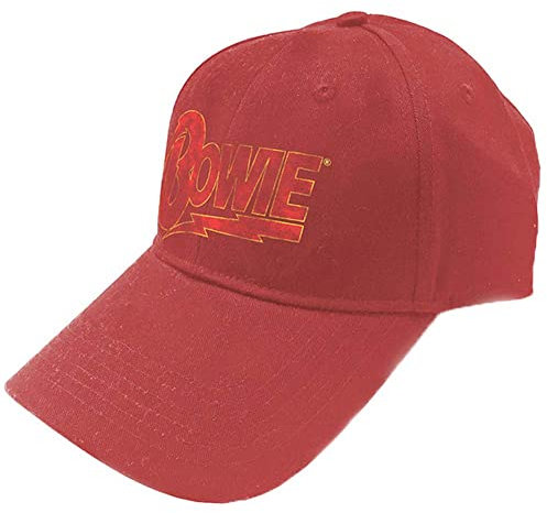 Terminal David Bowie: Baseball Flash Logo Red (Cappellino) Merchandising