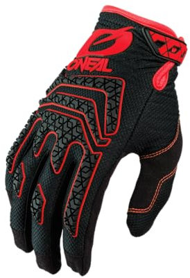 O'NEAL | Fahrrad- & Motocross-Handschuhe | MX MTB DH FR Downhill Freeride | Langlebige, Flexible Materialien, Silikonprint für Grip | Sniper Elite Glove | Erwachsene | Schwarz Rot | Größe XL