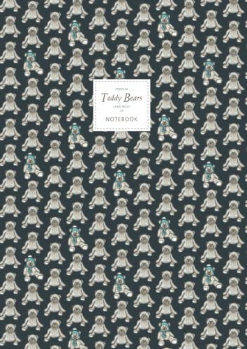 Teddy Bears Notebook - Lined Pages - A4 - Premium: (Dark Edition) Fun notebook 192 lined pages (A4 / 8.27x11.69 inches / 21x29.7cm)