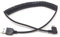 SYSTEM-S Cable en Espiral de USB C 3.1 a USB A (50-100 cm)