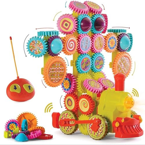 Top Race Fernbedienung Bewegliches Getriebe Zugspielzeug mit Licht und Ton (98 Stück)