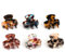 olyee Hair Claw Clips Tortoise Shell Style, 6 Pieces Small Size Hair Claws Hair Jaw Clip Claw Clamp Acrylic Clip Grip for Women Girls Fine