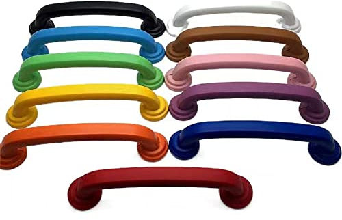 Molinter Möbelgriffe Schrankgriff Bogengriff Zinklegierung Bunt Schubladengriff Handgriff für Bücherschrank Kleiderschrank Schublade (Loch Distanz: 160mm, Blau)