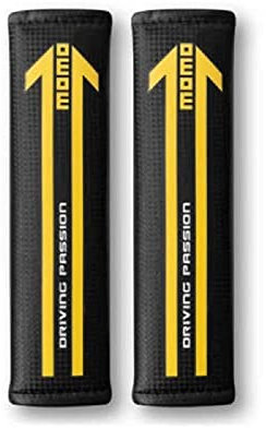 Momo Auto-Gurtpolster-Set Schwarz-Matt