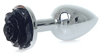 Bossoftoys - 64-00124 - Plug - Silver - Anal - Rose - Black