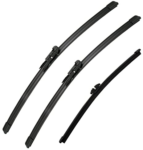 Sctioansn 3 Scheibenwischer-Set, 66 cm + 55,9 cm Frontscheibenwischer und 27,9 cm Heckscheibenwischerblatt für Ford Explorer 2011–2020, Original-Ersatzteil, 3 Stück