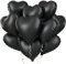 Folienballon Schwarz, 10 Stück Herzluftballons Helium Hochzeit, Folienballon Herz Schwarz 18 Zoll Helium Ballons Hochzeit Geburtstag Deko Valentinstag für Valentinstag, Geburtstagsfeier Deko