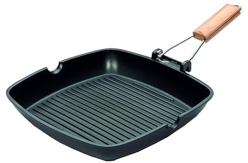 Tarrington House Grillpfanne, Aluguss, 28 x 28 cm, 2-Fach Dupont Antihaftbeschichtung, InduktionsfŠhig, Backofenfest
