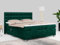 MKS MEBLE Boxspringbett 180x200 elektrisch verstellbar 7-Zonen Taschenfederkern Matratze inkl Visco Topper Bett 180x200 mit Motor Polsterbett Motorbett - Elektro - Grün Velvet - H4
