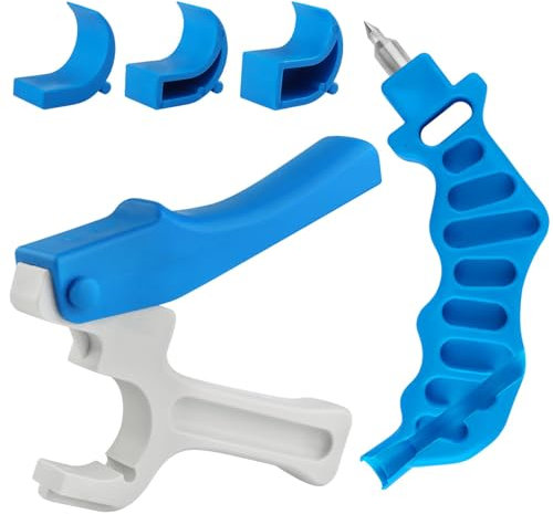 Kalolary 2 pièces Perforateur De Tube, Tuyau D'irrigation Goutte à Goutte en PE et émetteur 16/20/25/32 mm avec 3 Réglages de Diamètre de Poinçon pour Jardin