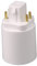 Adaptador de sombra de la lámpara, adaptador de bombilla LED 4 pin de tornillo a base de tornillo GX24Q convertidor de bombilla de bombilla resistente al calor adaptador de enchufe de enchufe