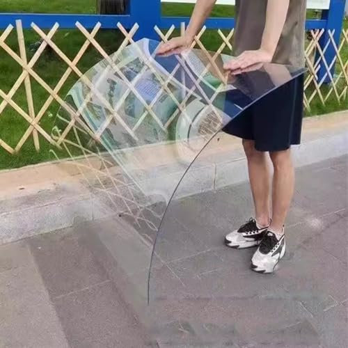 Polycarbonate Roofing Sheet, Window Awning Roofing Sheet Clear Pergola Roofing Canopy Cover Easy To Cut & Bend Waterproof Panels (Color : Clear, Size : 1.2mx10m)