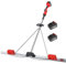 Hydravex Akku-Beton-Estrich, elektrischer Zement-Estrich, Beton-Glättungswerkzeug, Doppelfrequenz-Vibration, Beton-Vibrations-Nivellierwerkzeug mit 9-Gang-Einstellung,2M-2Battery
