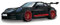 Bburago B18-38313 Porsche 911 GT3 RS Super Car Druckguss, Schwarz