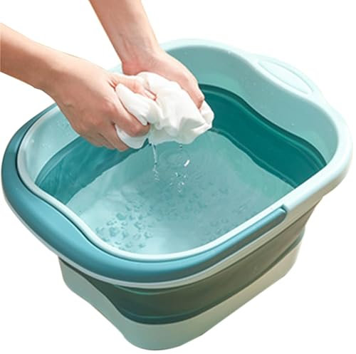 Foldable Foot Spa Bucket With Massage Acupoint, Collapsible Soak Basin With Handle, Pedicure Bowl for Relaxation