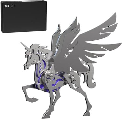 MetalMinds 3D Metall Puzzle Modellbausatz Erwachsene, DIY 3D Puzzle Mechanisch Modell, 23 Teile Steampunk Metall 3D Modell DIY Ornament Geschenke
