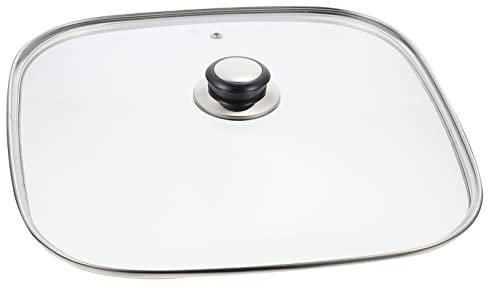 Amosfun Electric Hot Pot Glass Lid Scalding Handle Design Kitchen Pan Pot Cover for Microwave Plate Cover Toughened