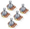 IMOUGOODS 10PCS Variable Widerstand Potentiometer WH148 1K 5K 10K 20K 50K 100K 500K 1M Ohm 15mm 3pin Linear Taper Dreh Potentiometer kit(100K Ohm)
