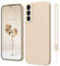 Samsung Galaxy S21 FE Hülle Silikon Case, ElestBela Hanyhülle Samsung S21 FE Ultra Dünn Slim mit Microfiber, Kratzfeste Rundumschutz Case Schutzhülle Hülle für Samsung Galaxy S21 FE 5G Khaki