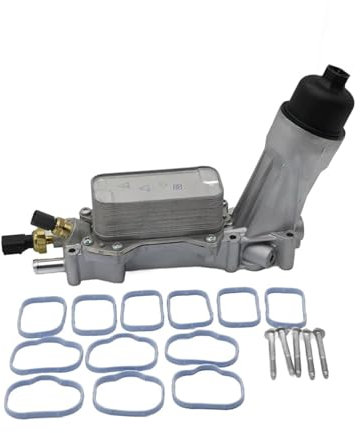 Lanliuhui Store Aluminium-Motorölkühler-Filtergehäuse, passend for 11–16, kompatibel mit Dodge, kompatibel mit Chrysler, kompatibel mit Ram 3,6 l, OE: 68105583AF