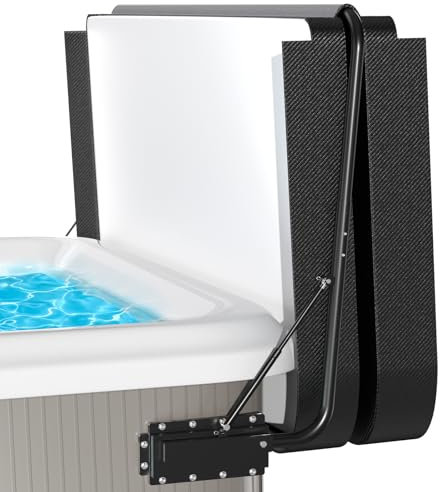 Whirlpool-Abdeckungsheber – robustes Spa-Abdeckungs-Hebesystem, verstellbare Höhe und Breite, Whirlpool-Zubehör, passend für die meisten Whirlpools bis zu 243,8 cm Breite, Spa-Deckelheber