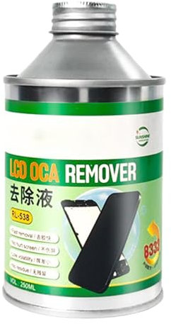 Removedor de pegamento OCA para pantalla táctil, herramienta de eliminación de pegamento de 250 ml, reparación de teléfonos móviles, líquido de reparación eficaz para uso profesional
