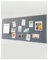 Grand tableau en liège - 240 x 80 cm - Tableau d'affichage décoratif en feutre - 0,9 cm d'épaisseur - Pliable avec ruban adhésif - Pour murs de l'école - Gris foncé