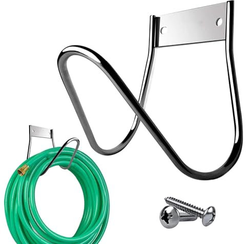 Gartenschlauchhalter aus Edelstahl, Wandmontage, robuster Aufbewahrungshaken für 21,3 m/24,4 m/27,4 m, Gartenschlauch-Kabel, Ordnungs-Organizer für Hof, Garage, Outdoor-Aufbewahrung