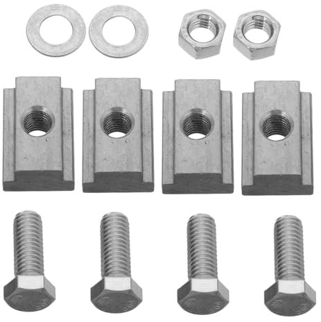 Cabilock 4sätze Nutensteine Aus Stahl Für Ladeflächenschienen Von Pickup-Trucks Ersatz Für Anhängerschienen T-nut-Hardware Für Gepäckträgerzubehör
